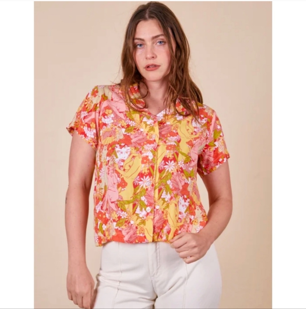 Big Bud Press Pantry Button-up Shirt Spring Rapture Size XS - Picture 2 of 11